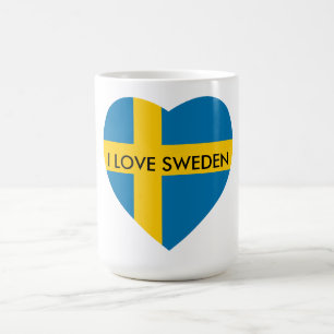 MUG J'AIME LE COEUR DE LA SUÈDE