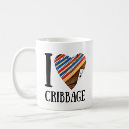 Mug J'aime le cribbage - coeur