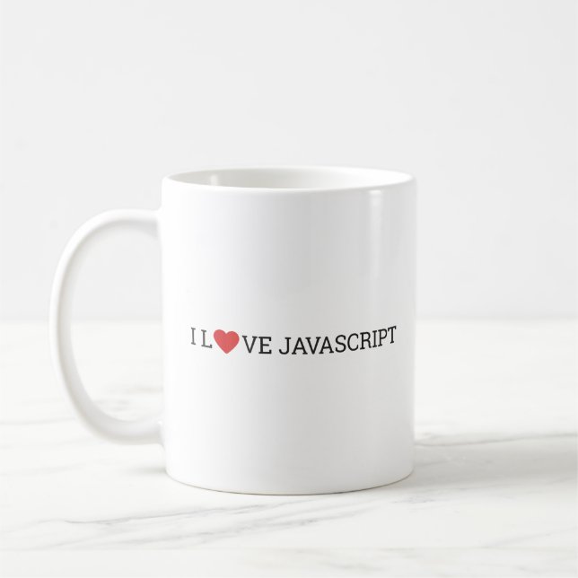 Mug J'aime le Javascript (Gauche)