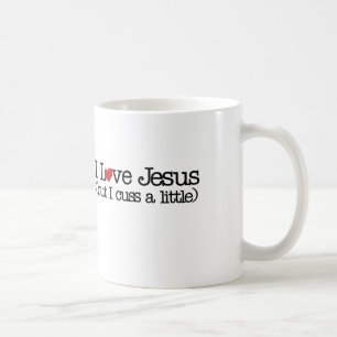 Mug J'aime le jésus mais je mange un peu