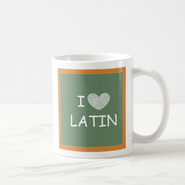 Mug J'aime le latin (Droite)