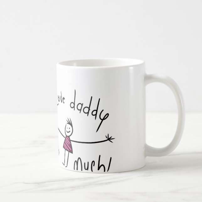 MUG J'AIME LE PAPA CE BEAUCOUP ! NOUVELLE IDÉE DE (Droite)