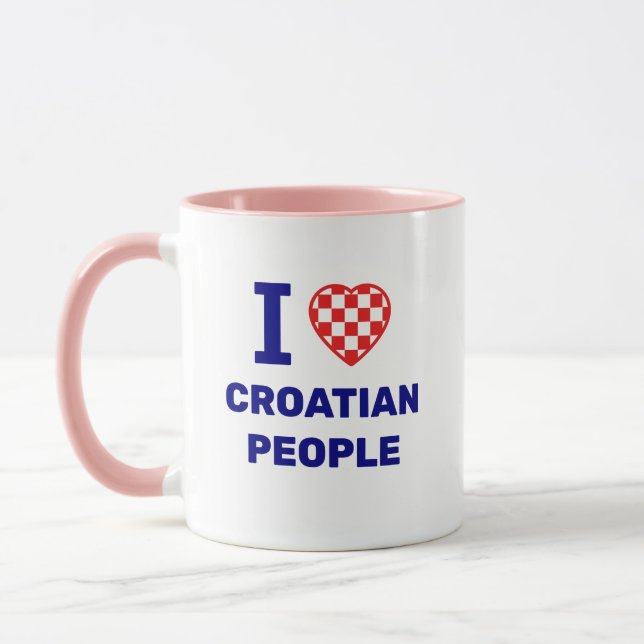 Mug J'aime le peuple croate (Gauche)