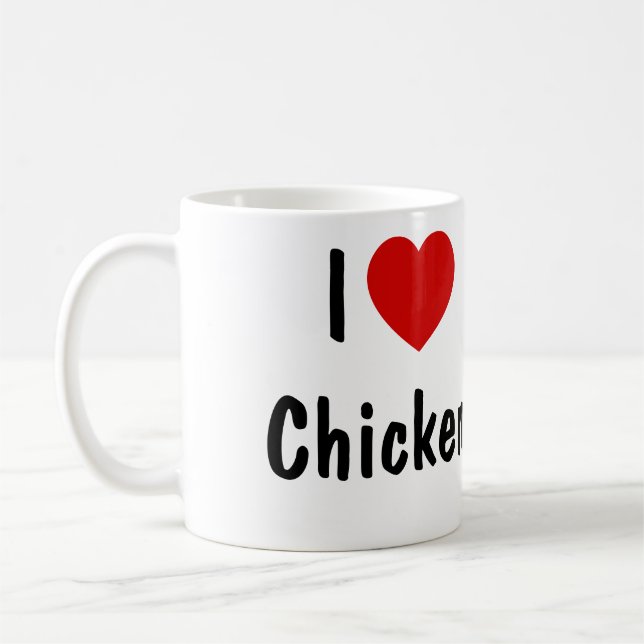 Mug J'aime le poulet (Gauche)