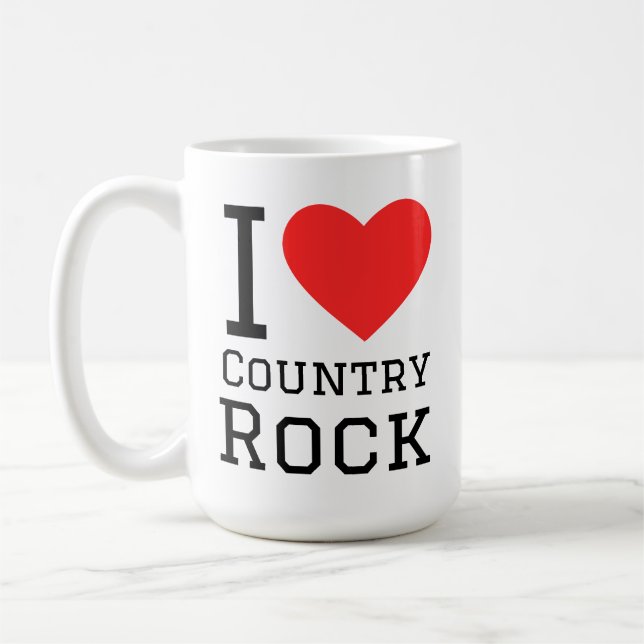 Mug J'aime le rock country (Gauche)