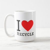 J'aime le sticker carré recyclé