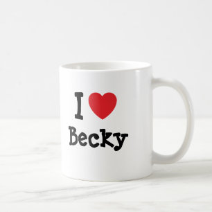 Mug J'aime le T-shirt à coeur Becky