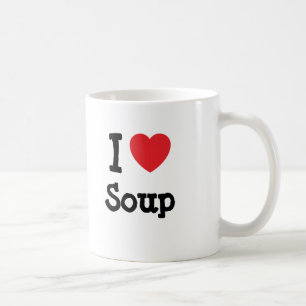 Mug J'aime le T-shirt de coeur de soupe