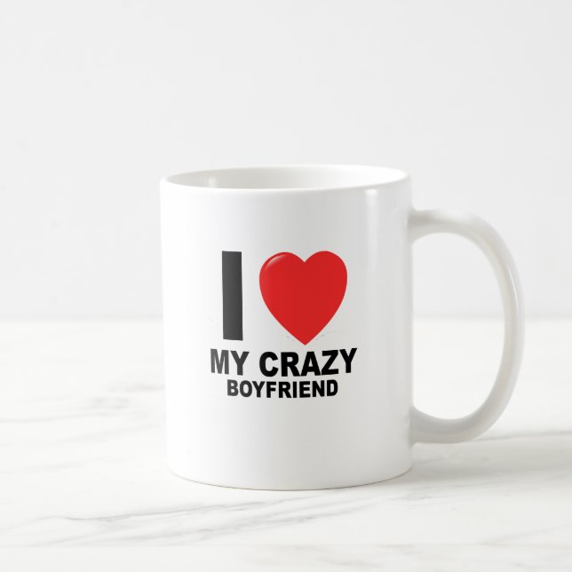 Mug J'AIME le T-Shirts.png de mes femmes FOLLES d'ami (Droite)