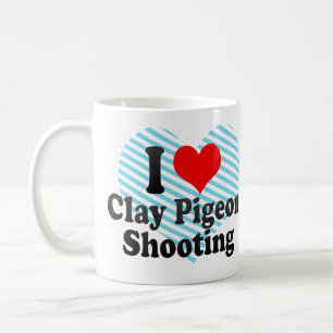 Mug J'aime le tir de pigeon d'argile