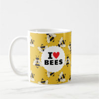 J'Aime Les Abeilles Motivées Jaune