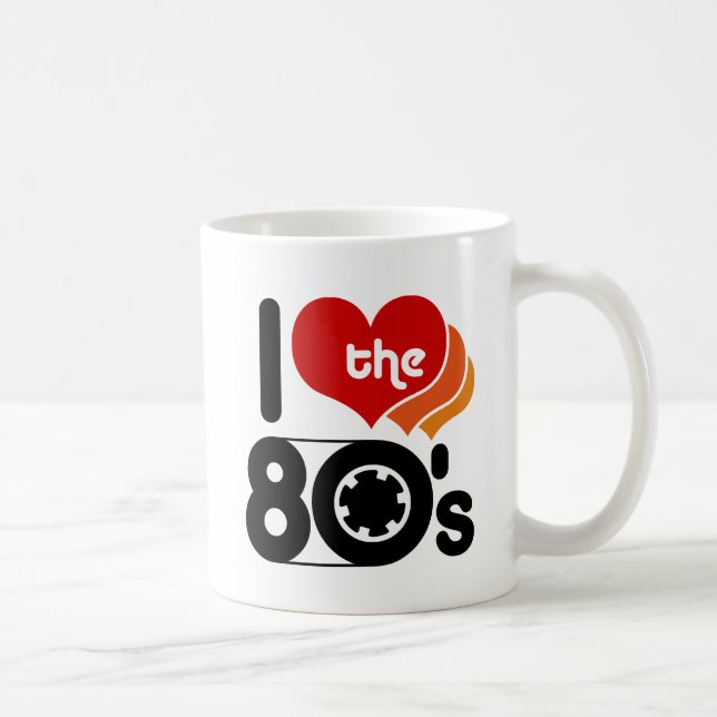 Mug J'aime les années 80 (Droite)