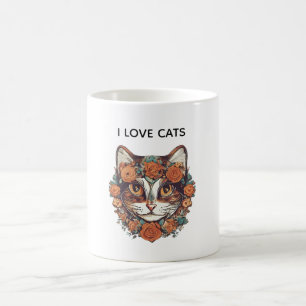 MUG J'AIME LES CHATS ART EXTRAORDINAIRE AMATEURS DE