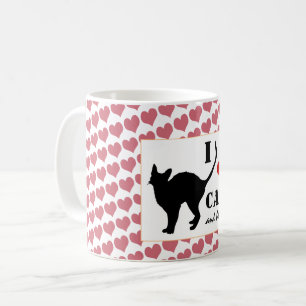 Mug J'aime les chats et le chat noir Café du matin / C