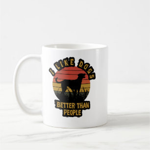 Mug J'aime les chiens plus que les gens