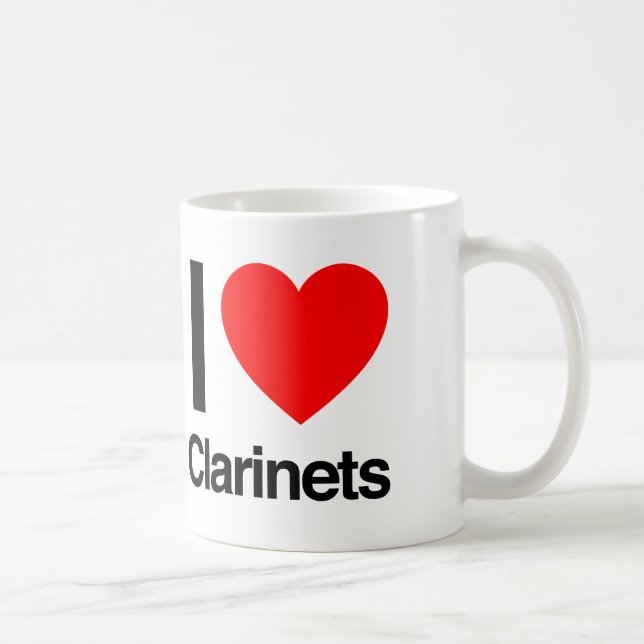 Mug j'aime les clarinettes (Droite)