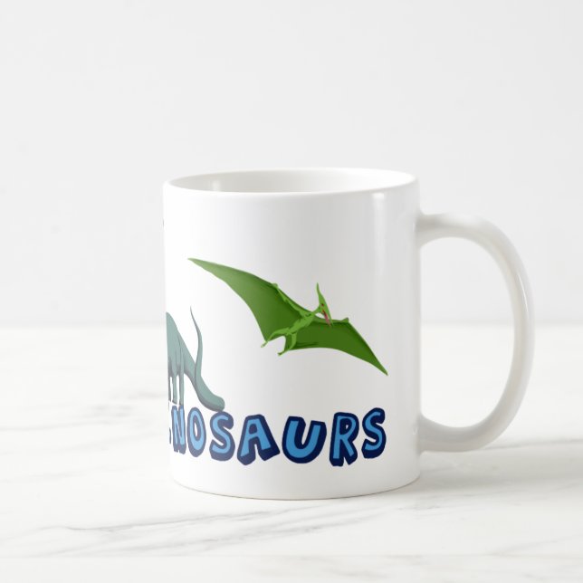 Mug J'Aime Les Dinosaures (Droite)