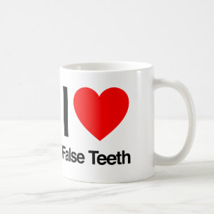 Mug j'aime les fausses dents