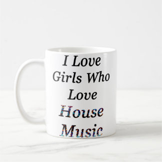 Mug J'aime les filles qui aiment la house music EDM Ra