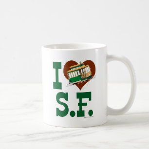 Mug J'aime les funiculaires de San Francisco