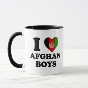 Mug J'aime les garçons afghans