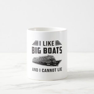 Mug J'Aime Les Gros Bateaux Bateaux De Croisière Batea