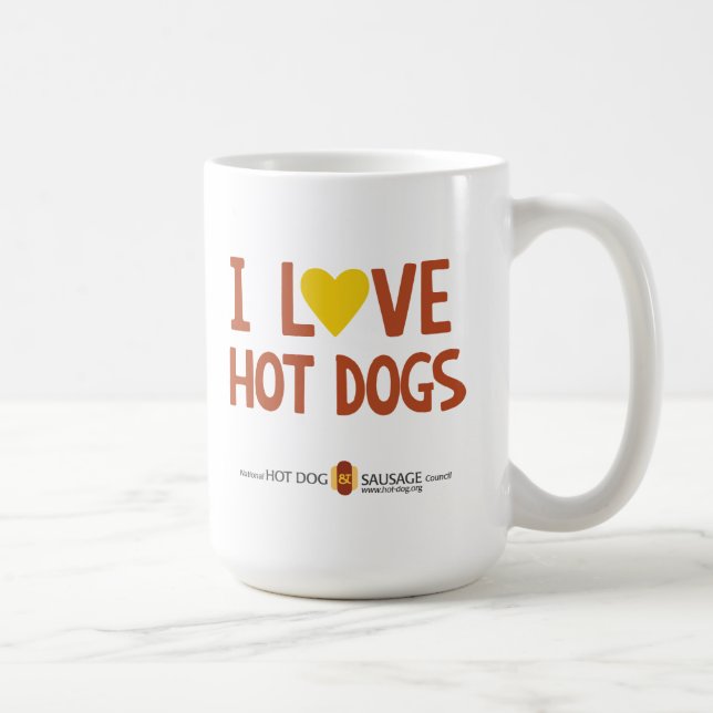 Mug J'aime les hot-dogs 4 (Droite)