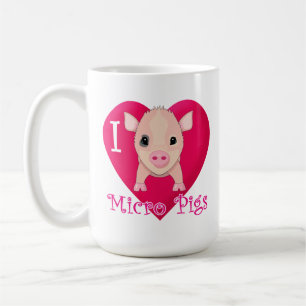 Mug J'aime les porcs micro