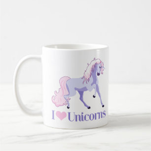 Mug J'Aime Les Unicornes Filles Mignonnes
