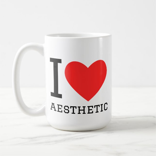 Mug J'aime l'esthétique (Gauche)
