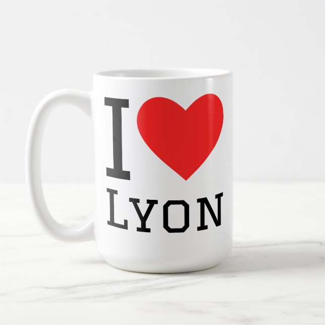 Mug J'aime lyon (Gauche)