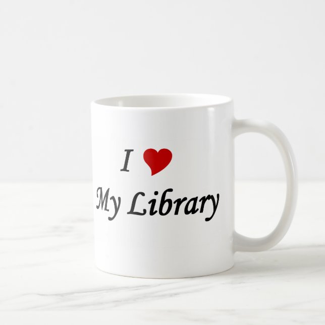 Mug J'aime ma bibliothèque (Droite)