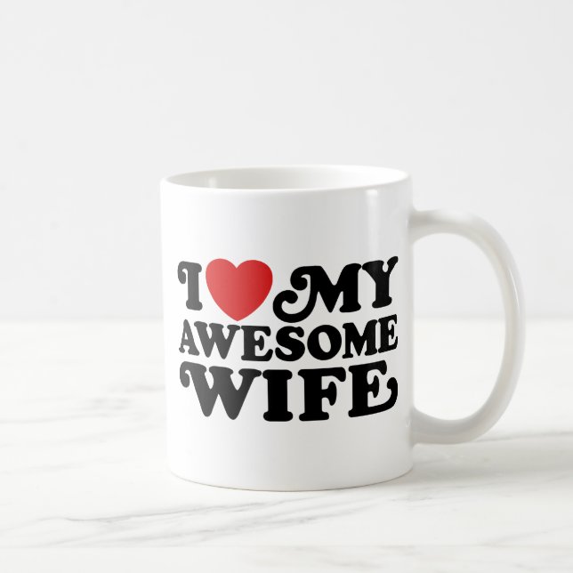 Mug J'Aime Ma Femme Magnifique (Droite)
