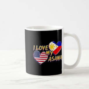 Mug J'aime ma femme philippine Américaine Philippine A