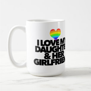 Mug J'aime ma fille et sa petite amie LGBTQ fière