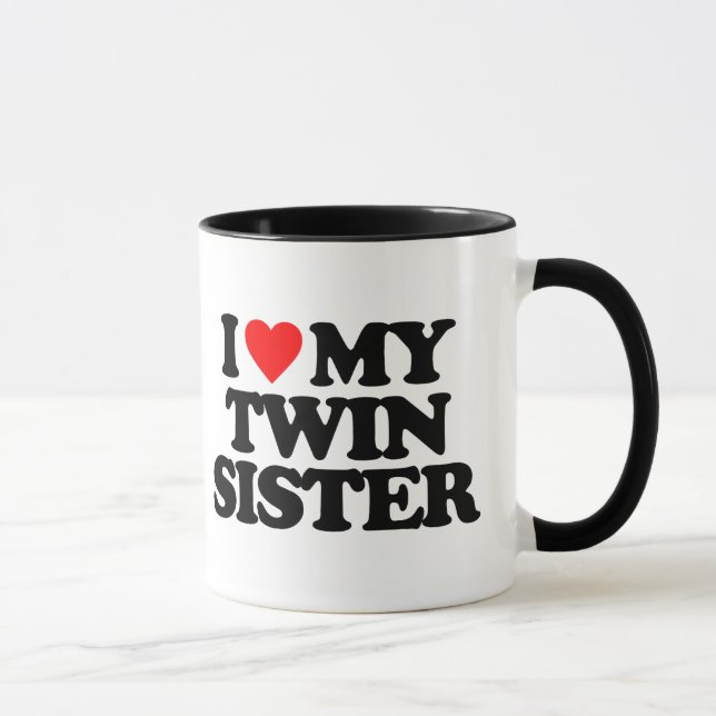 MUG J'AIME MA SOEUR JUMELLE (Droite)