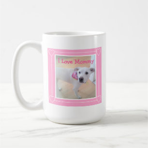 Mug J'Aime maman mignonne Chien Chien Chien Blanc Prou
