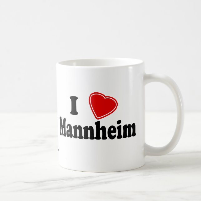 Mug J'aime Mannheim (Droite)