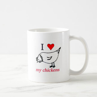 Mug J'aime mes poulets