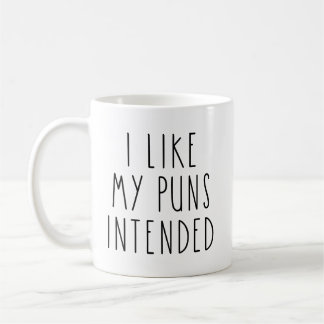 Mug J'Aime Mes Puns Destinés Drôle 
