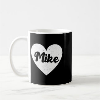 Mug J'aime Mike - Prénoms et cœurs J'aime Mike