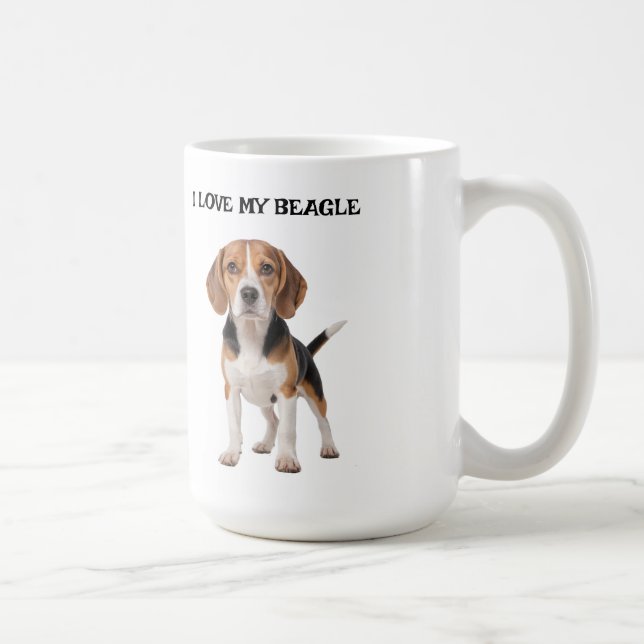 Mug J'aime mon Beagle (Droite)