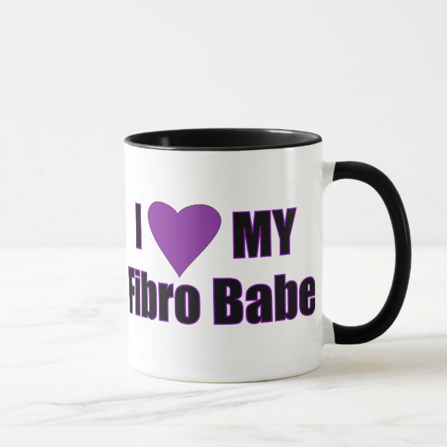 Mug J'aime mon bébé fibro (Droite)