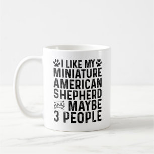 Mug J'aime mon berger américain miniature et 3 personn