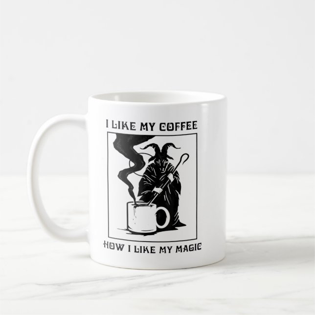 Mug J'Aime Mon Café Comment J'Aime Mon T-shirt Magique (Gauche)