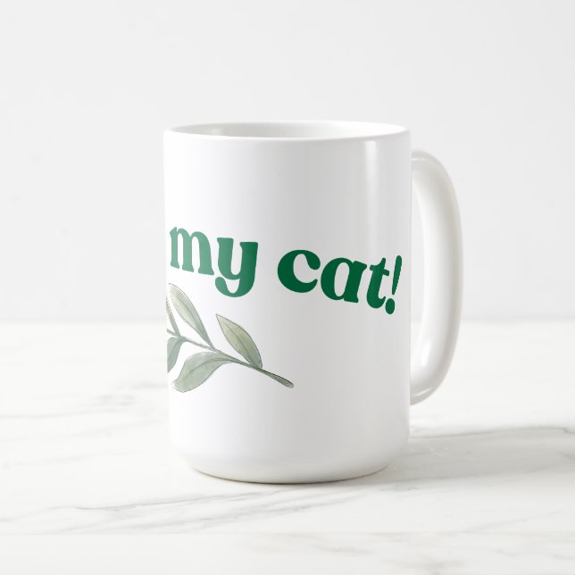 Mug J'Aime Mon Chat (Devant droit)