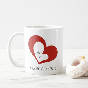 Mug J'Aime Mon Chat Shorthair Colorpoint