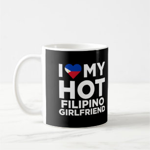 Mug J'Aime Mon Chaud Filipino Girlfriend Funny Couples