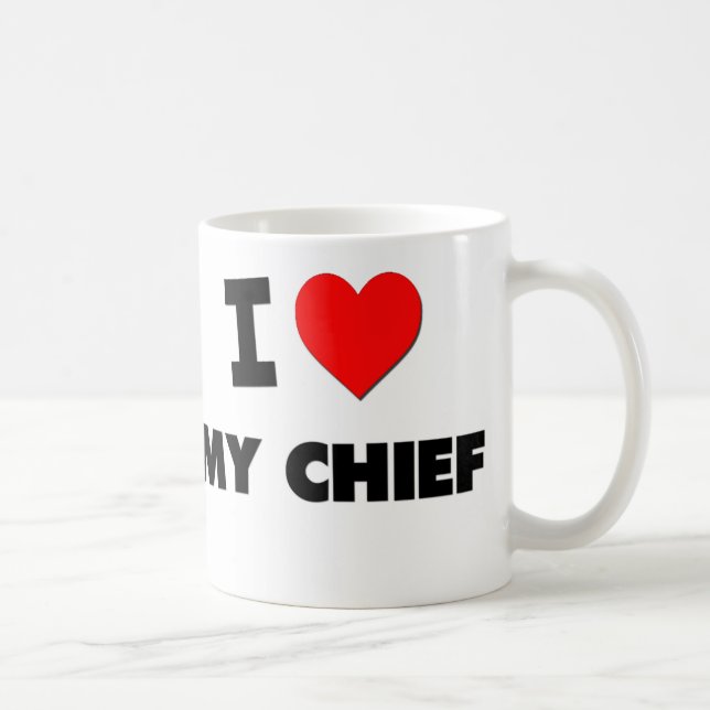 Mug J'aime mon chef (Droite)
