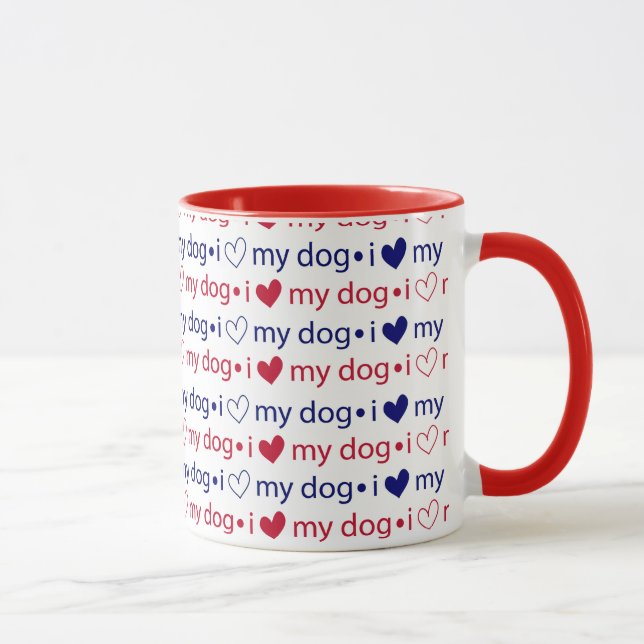 Mug J'Aime Mon Chien (Droite)